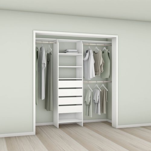 Tasman 600 Wardrobe 4-Drawer Tower