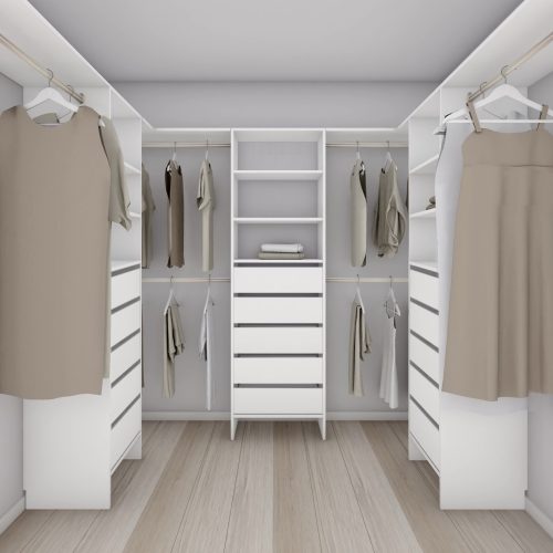 Aspiring 600 Walk-In Wardrobe Trio U3DDD