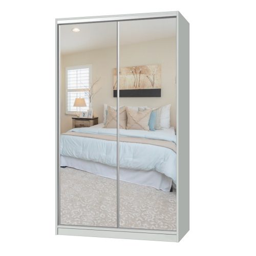 Small Absolute Wardrobe - Mirror Doors