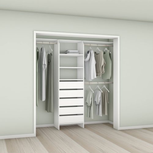 Tasman 600 Wardrobe 5-Drawer Tower