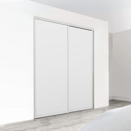 Ultra Double Sliding Doors – White + White