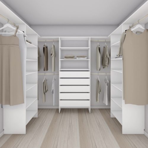Aspiring 800 Walk-In Wardrobe Trio U3DSS